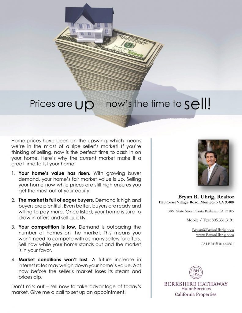 Prices are UP - Time to SELL article Nov 2015